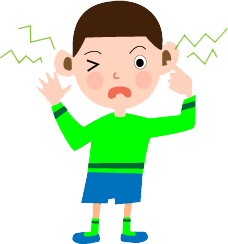 急性中耳炎痛がる子どもイラスト